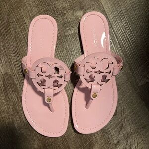 Tory Burch pink patent sandals